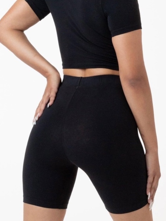 Los Angeles Apparel Pants - Los Angeles Apparel Black Bike Shorts
